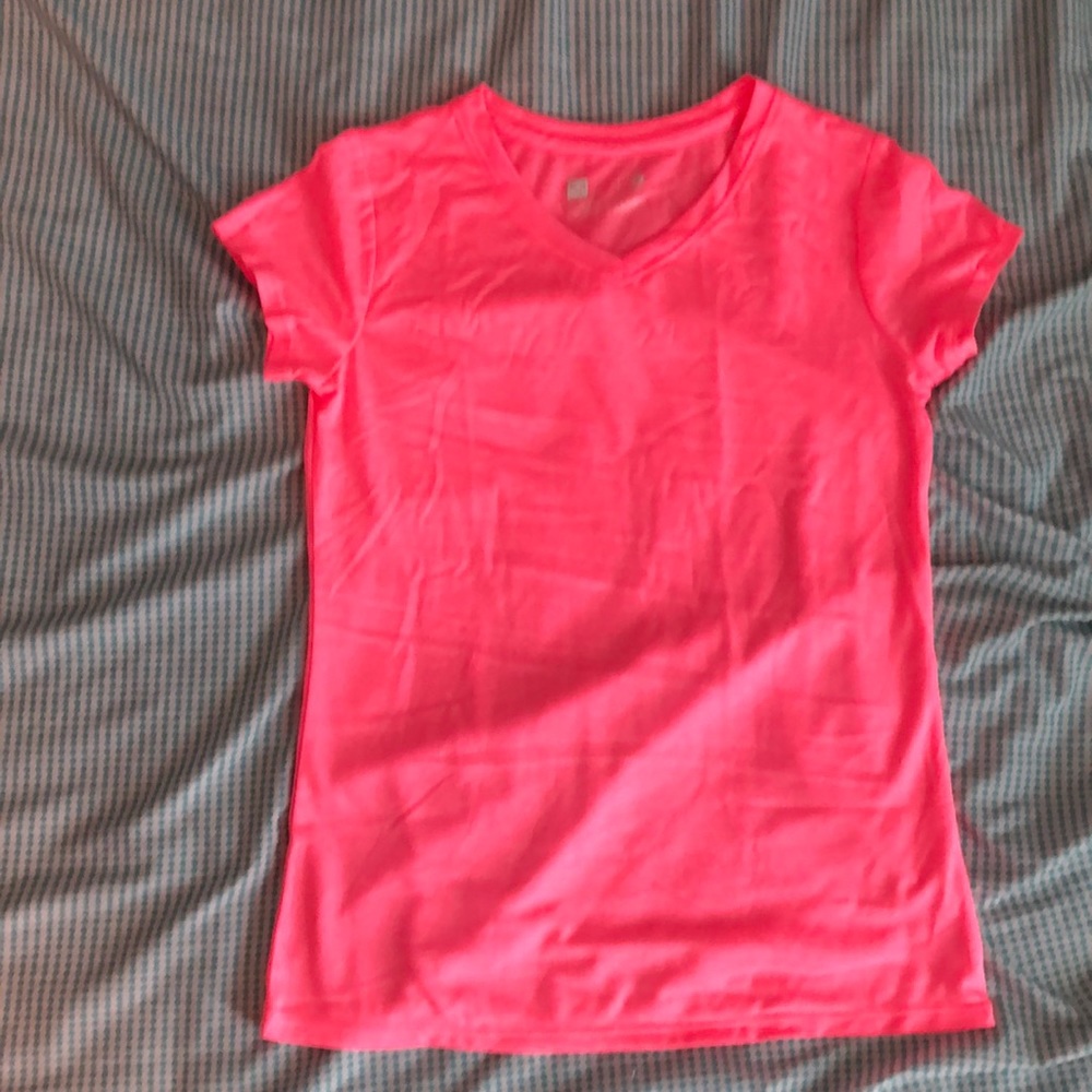 Pink workout shirt